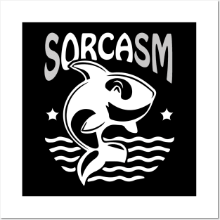 Sorcasm funny sarcasm orcas pun | Orca lover gift Posters and Art